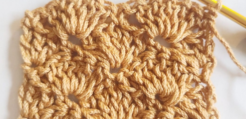 How to crochet the shell stich(Step by Step)