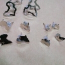 African Handmade Silver Earrings