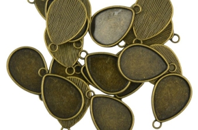 Tear Drop Bezel for Jewelry making